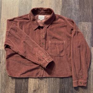American Eagle corduroy button up shacket